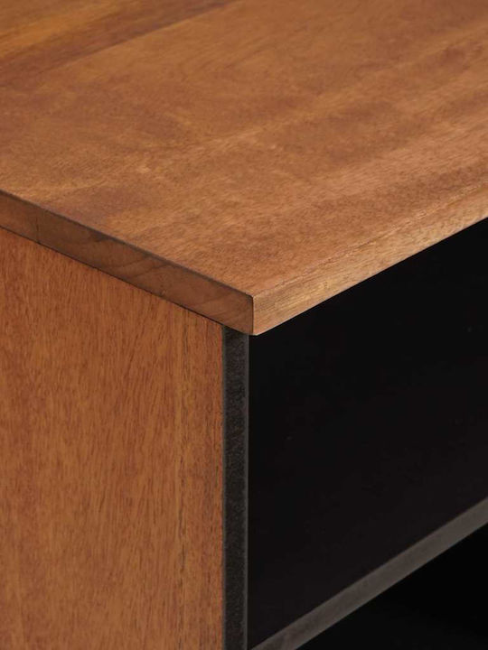 Шкаф за телевизор от Метал & Дърво Acacia Brown Finish Д100xШ33.5xВ46см