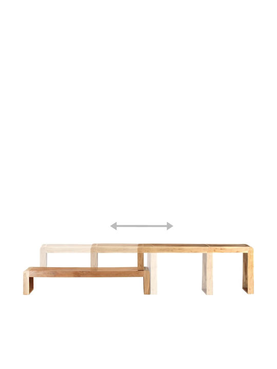 TV Stand Made of Solid Acacia Wood L120xD30xH23cm