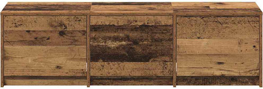 TV-Ständer mit LED-Beleuchtung Alt Holz M140xT34xH40cm