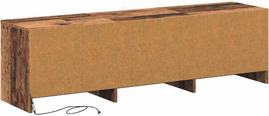 TV-Ständer mit LED-Beleuchtung Alt Holz M140xT34xH40cm