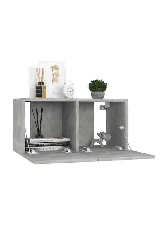 Wall Mounted Living Room Cabinet Made of Particle Board Sonoma 80x30x30cm