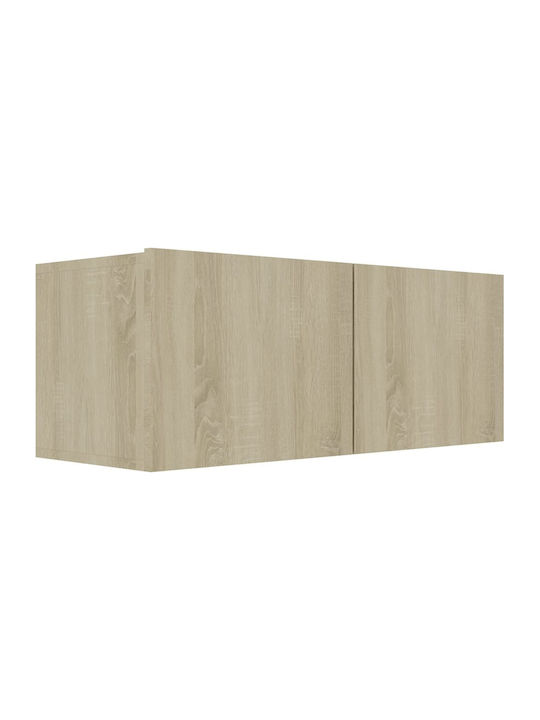 Wall Living Room Cabinet made of Particle Board Sonoma 80x30x30cm