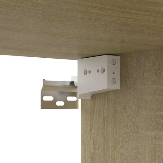 Wall Living Room Cabinet made of Particle Board Sonoma 80x30x30cm