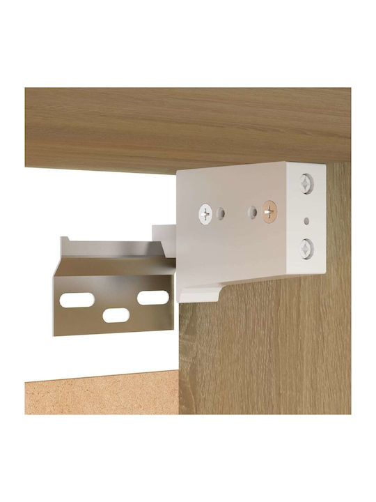 Wand Wohnzimmer Schrank aus Spanplatte Sonoma 80x30x30cm