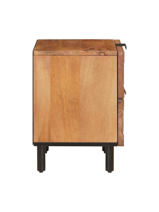 Nachttische Solid mango wood 2Stück 40x33.5x46cm
