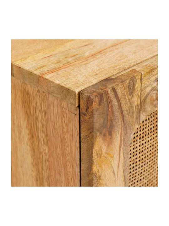 vidaXL Bedside Table Solid Mango Wood 40x33.5x46cm