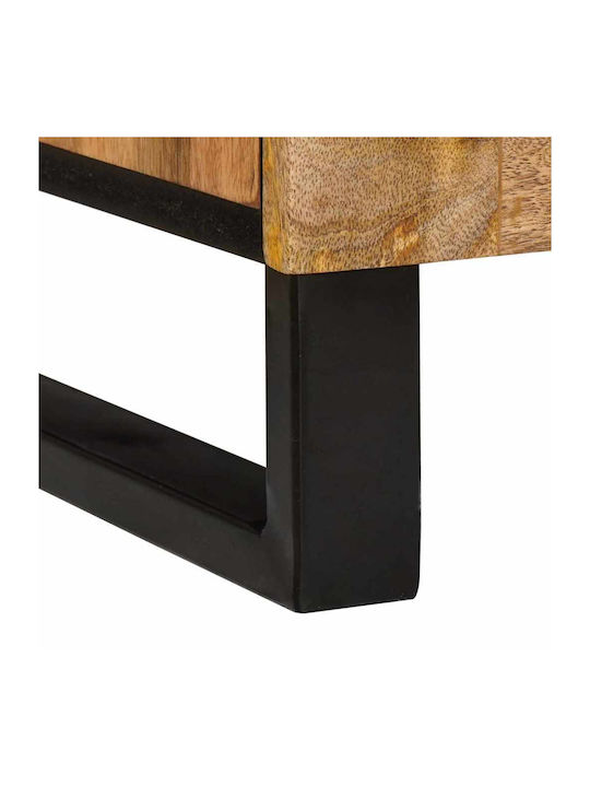 vidaXL Bedside Table Solid Mango Wood 40x33.5x46cm