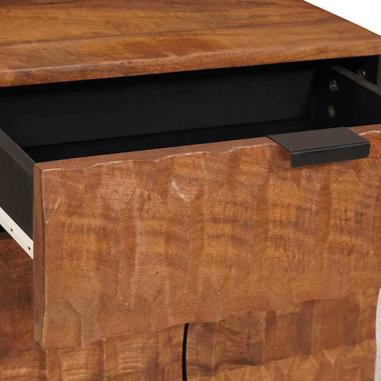 vidaXL Bedside Table Made of Solid Mango Wood 50x33x60cm