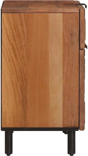vidaXL Bedside Table Made of Solid Mango Wood 50x33x60cm