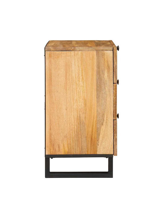vidaXL Bedside Table Solid Mango Wood 50x33x60cm