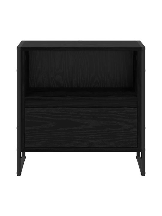Noptiere Negre 2buc 50x39.5x50cm