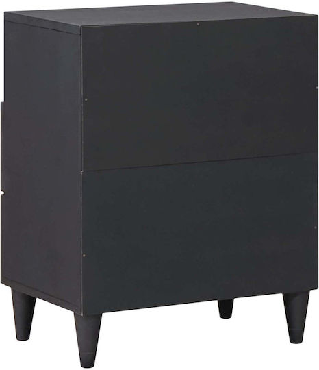 Solid Mango Wood Bedside Table 50x33x60cm