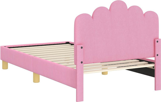 Kinderbett Einzeln Rosa für Matratze 80x160cm