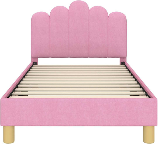 Kinderbett Einzeln Rosa für Matratze 80x160cm