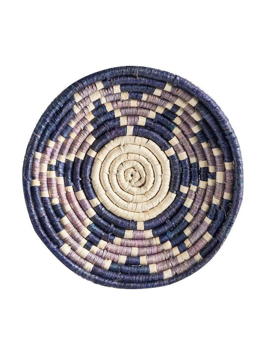 Beliani Set of 6 Multicolored Seagrass Wall Decor Namdinh