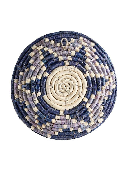 Beliani Set of 6 Multicolored Seagrass Wall Decor Namdinh