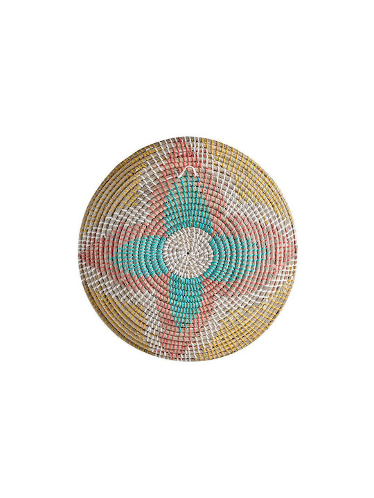Beliani Handmade Wicker Plate 5 Pieces