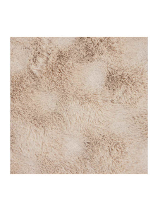 vidaXL Pelzige Bettdecke Übergröße 240x270cm Beigefarbe