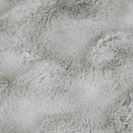 vidaXL Furry Double Bed Blanket 240x270cm Gray
