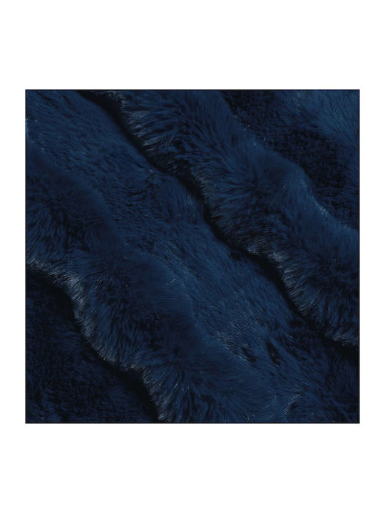 vidaXL Pelzige Decke Übergröße 240x270cm Hellblau Blau