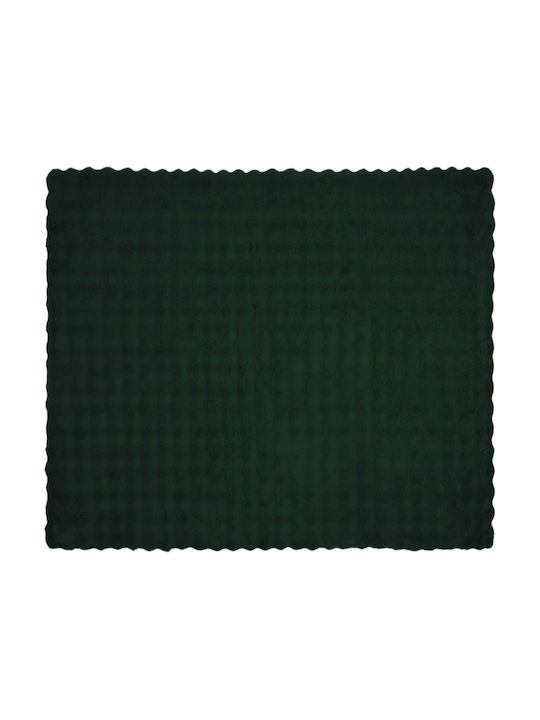 vidaXL Pelzige Decke Übergröße 220x240cm Dunkelgrün
