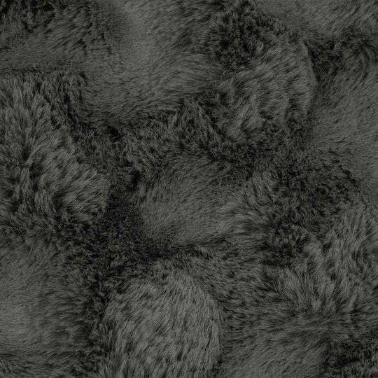 vidaXL Pelzige Decke Übergröße 220x240cm Dunkelgrau