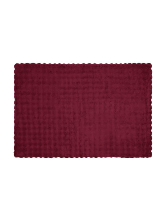 vidaXL Pelzige Decke Einzeln 150x220cm Türkis, Rot