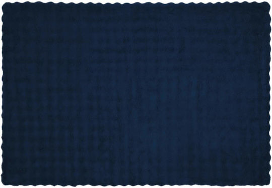 vidaXL Furry Single Blanket 150x220cm Light Blue Blue