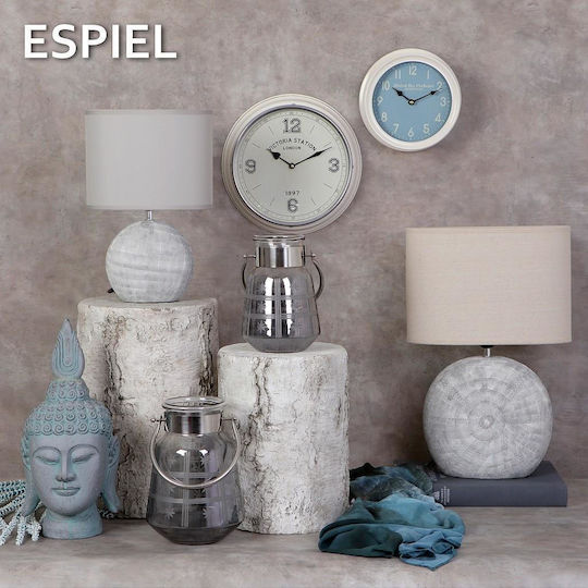 Espiel Laterne Glas Gray 15x15x22cm 1Stück