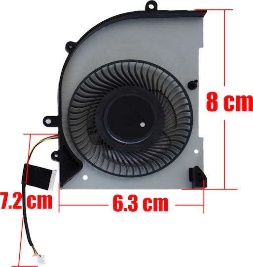 Лаптоп Вентилатор Gpu Cooling Fan Msi Stealth 16 Studio A13v A13ve A13vf A13vg A13vg-056us Ms-15f2 Ms-15f1 Ms15f2 15f2-gpu E32-2501540-a87 Bs5405hs-u5n Bs5405hs-u4x 4pin Код 81609