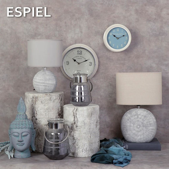 Espiel Laterne Glas Gray 15x15x22cm 1Stück