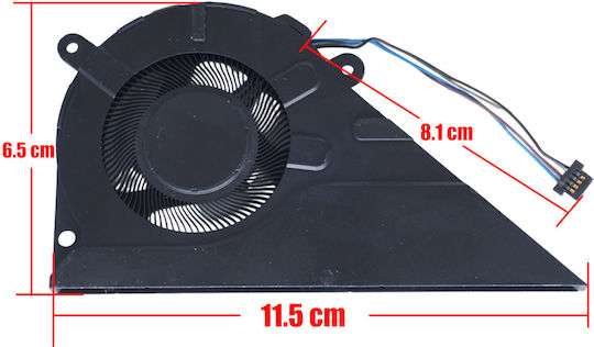 Ανεμιστηράκι Laptop Cpu Cooling Fan Hp Pavilion 14-dv 14-dv0000 14-dv0001tu 14-dv0002tu 14-dv0003tu 14-dv0004tu Dc5v 2.5w M16665-001 4pin Κωδ.81611