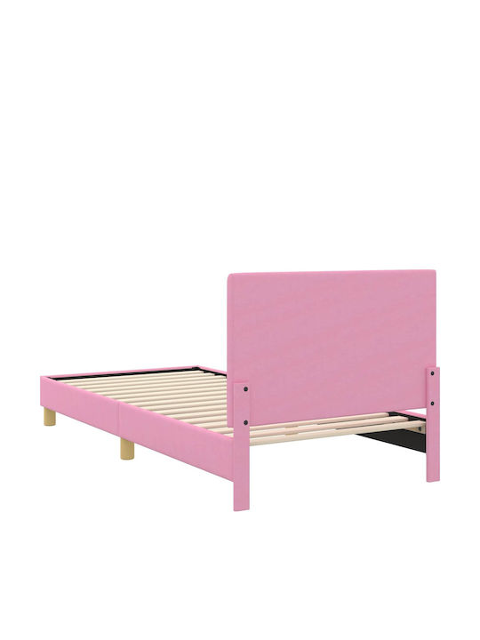 Kinderbett Einzeln Rosa für Matratze 90x190cm