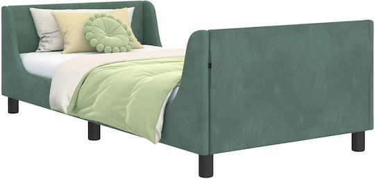 Kids Bed Single Light Blue for Mattress 90x200cm