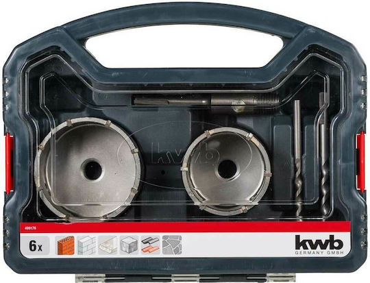 Einhell Сет от коронки за пробиване на отвори SDS Plus с диаметър от 68mm до 82mm за Бетон 49