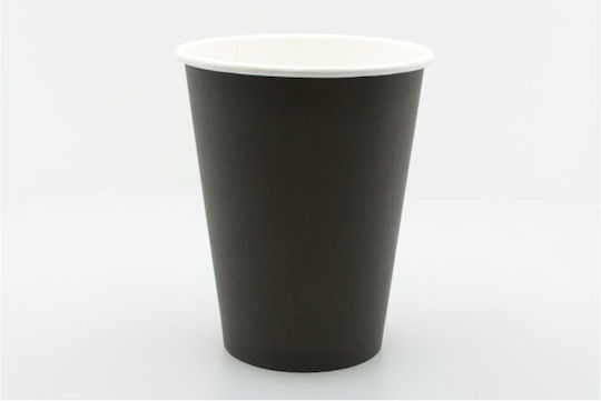 Packoflex Einwegbecher Papier Schwarz 360ml 25Stück