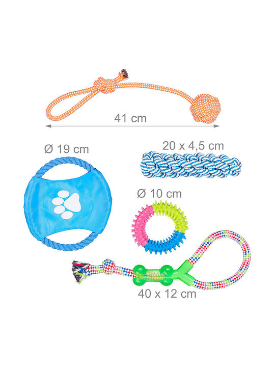 Relaxdays Set 10 Jucării pentru Câini Relax Days Multicolor