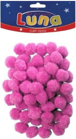 The Littlies Pom Pom Craft Red Set of 60pcs
