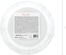 PartyDeco Farfurii Desert Happy Birthday Rosegold 6 Buc