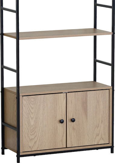 Bibliothek Schwarz 58.6x23.5x144cm