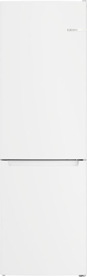 Bosch Ψυγειοκαταψύκτης 305lt Total NoFrost Υ186xΠ60xΒ66εκ. Λευκός KGN36NWEA