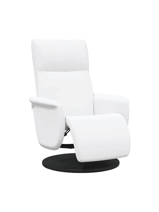 Șezlong Modern Din Piele Sintetică Alb M71xL90xH105cm