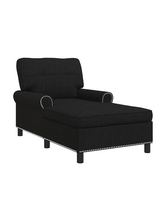 Șezlong Modern Negru L91xL157xÎ91cm
