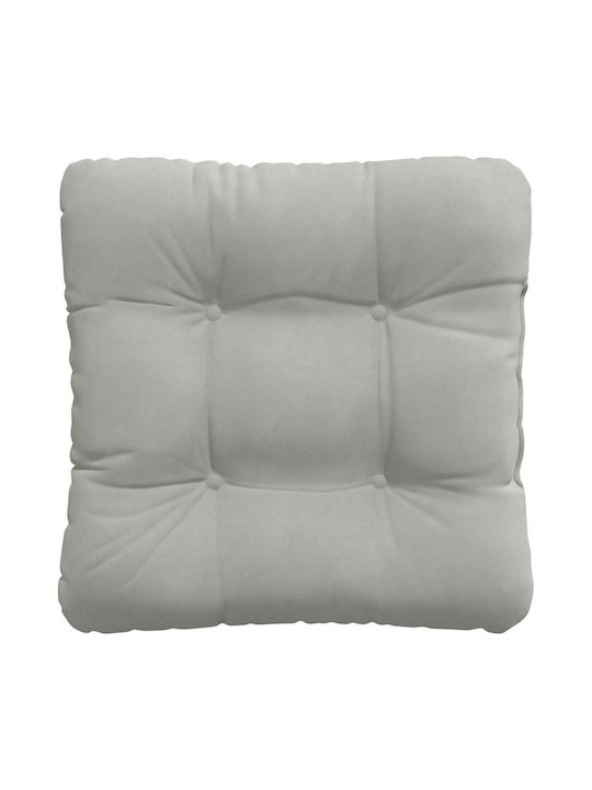 vidaXL Възглавница За Диван Сива 40x40см
