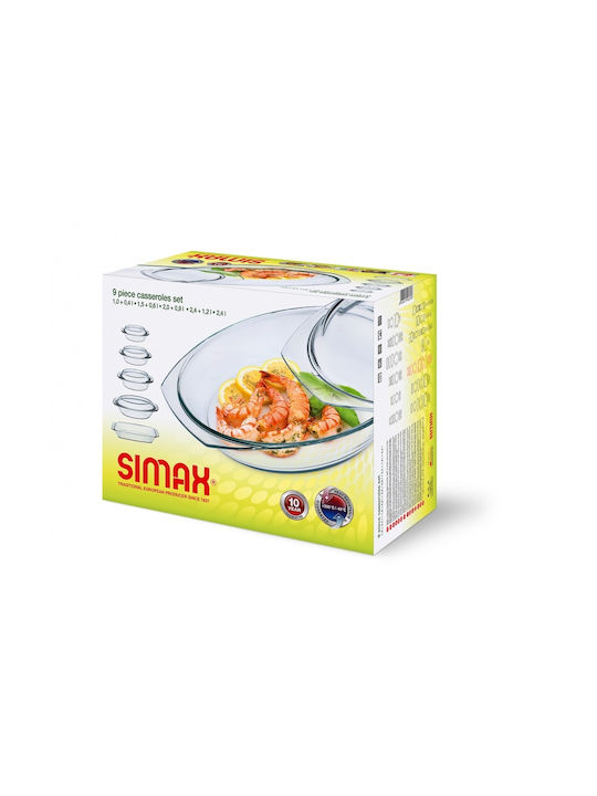 Simax Vas de Gătit Rezistent la Căldură Sticlă 1000ml 1buc