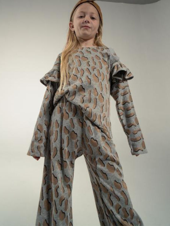 Kinder-Set mit Hose Winter 3Stück Gray