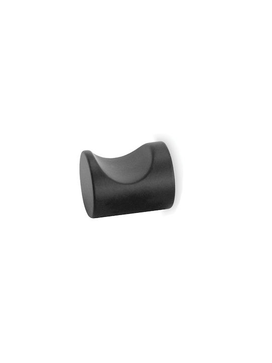 Πόμολo Eπίπλων 1τεμάχιο Convex 222 Ματ Μαύρο 21mm