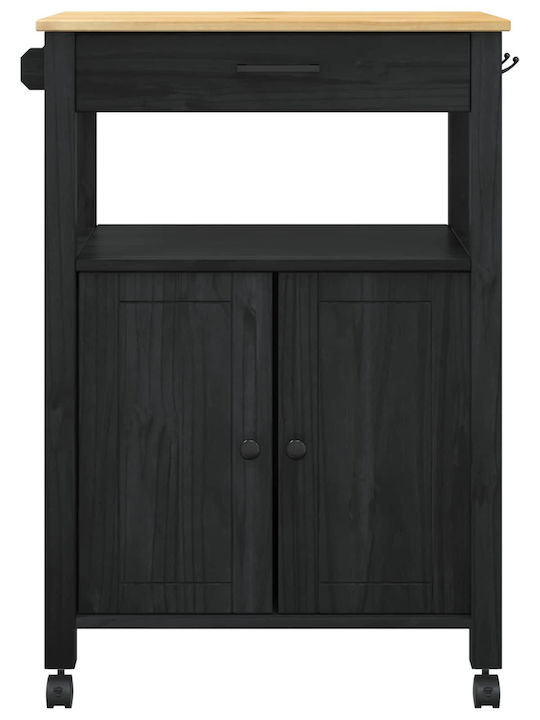 Епидепно Черно Кухненско Гарнитурно Шкафче 60x40x88.5см