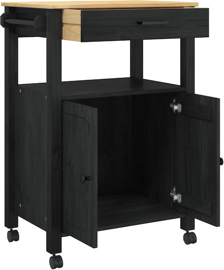 Dulap De Bucătărie Negru 60x40x88.5 cm