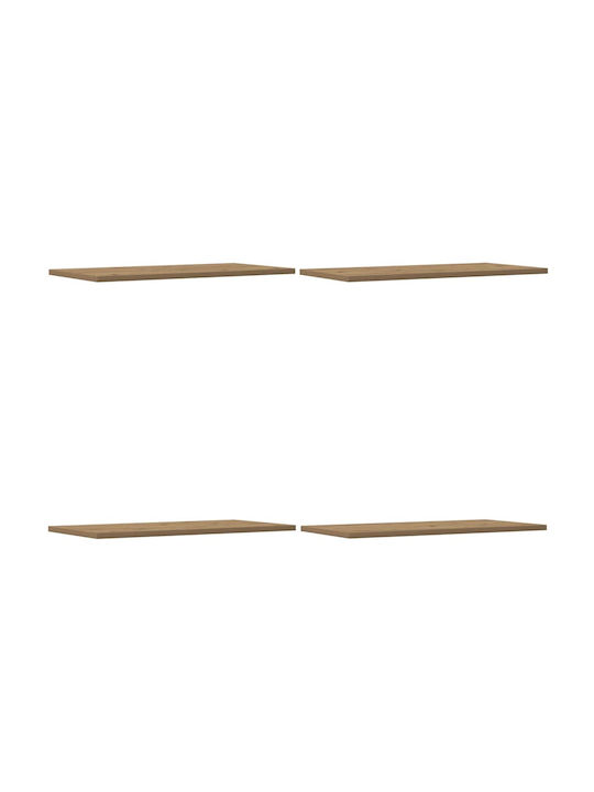 vidaXL Rechteckig Bücherregal aus Spanplatte Sonoma 40x20x1.5cm 805144 4Stück